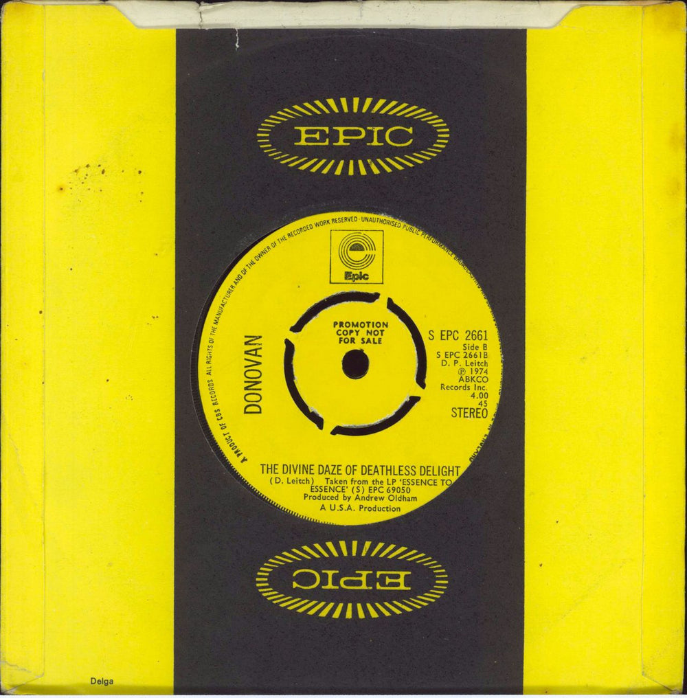 Donovan Rock 'N' Roll With Me - A Label UK Promo 7" vinyl single (7 inch record / 45)