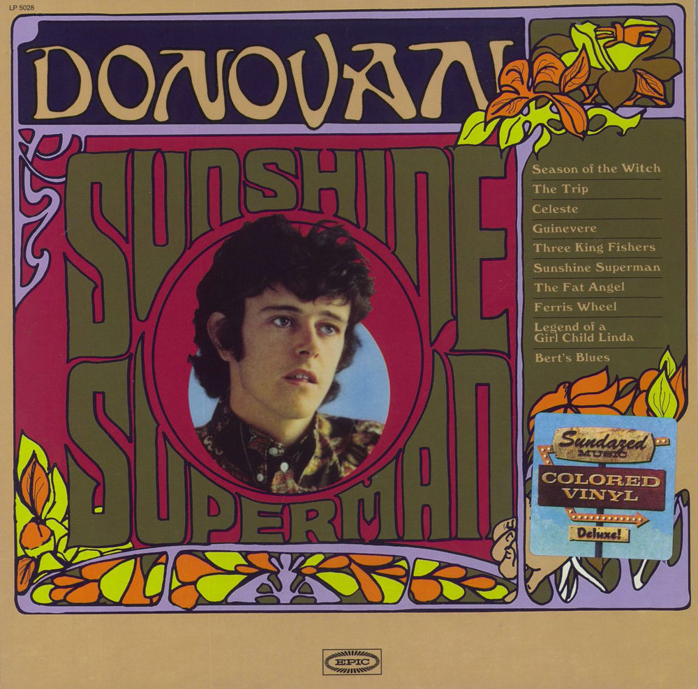 Donovan Sunshine Superman US vinyl LP album (LP record) LP5028