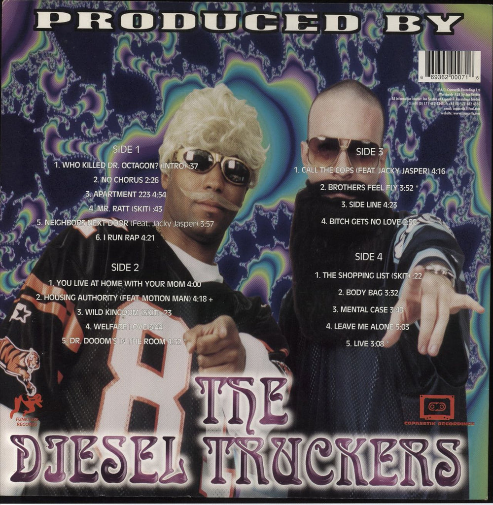 Dr. Dooom First Come, First Served UK 2-LP vinyl record set (Double LP Album) 669362000716