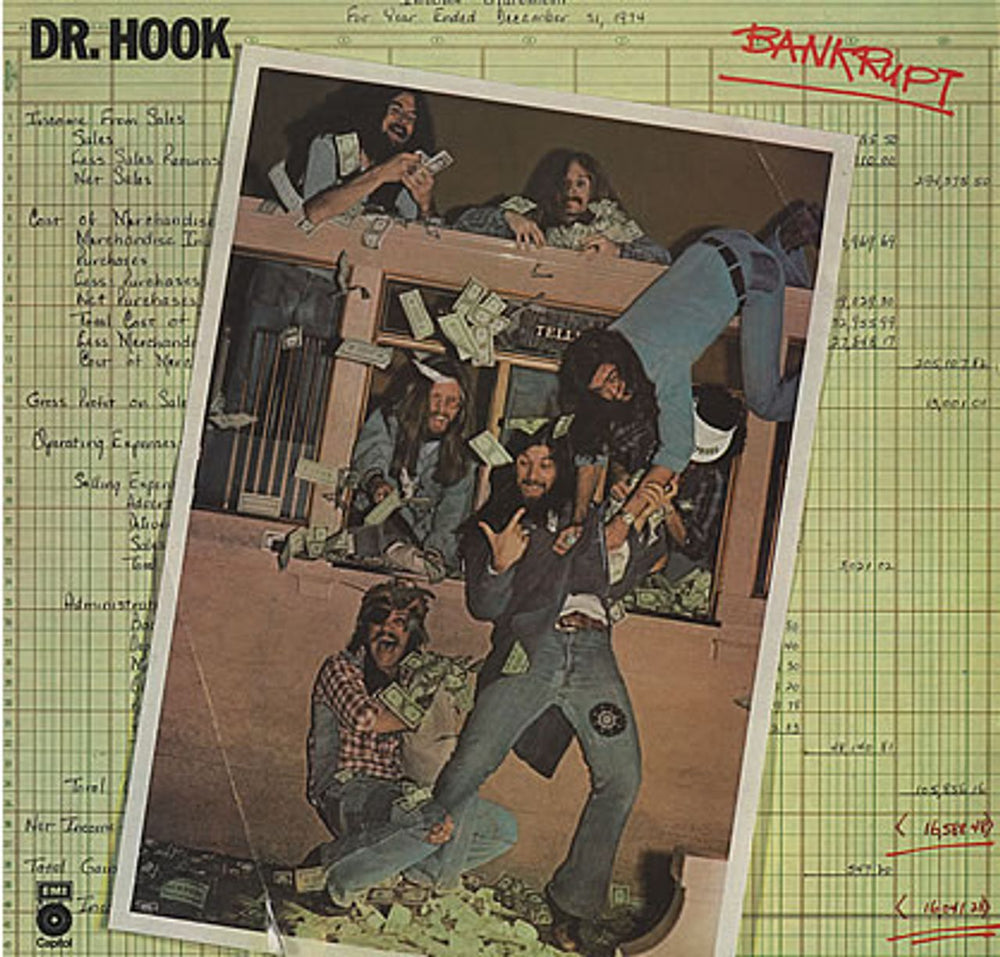 Dr Hook Bankrupt UK vinyl LP album (LP record) E-ST11397