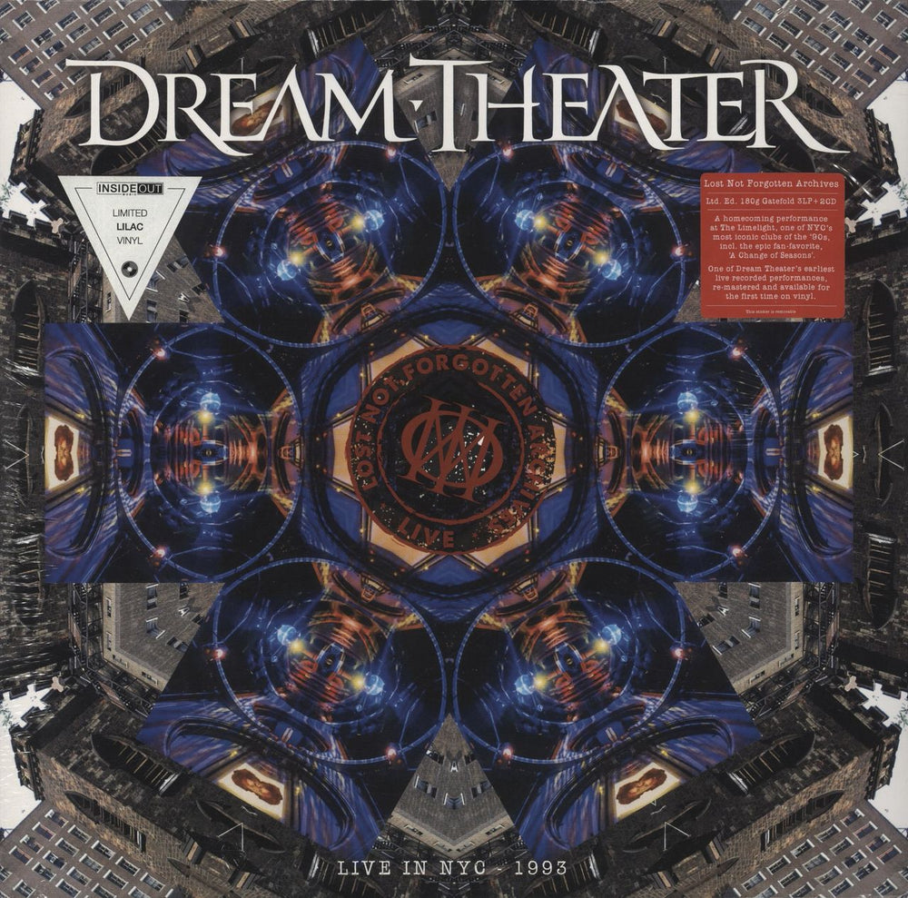 Dream Theater Live In NYC - 1993 - 180gm Lilac Vinyl + 2CDs - Sealed UK 3-LP vinyl record set (Triple LP Album) IOMLP619