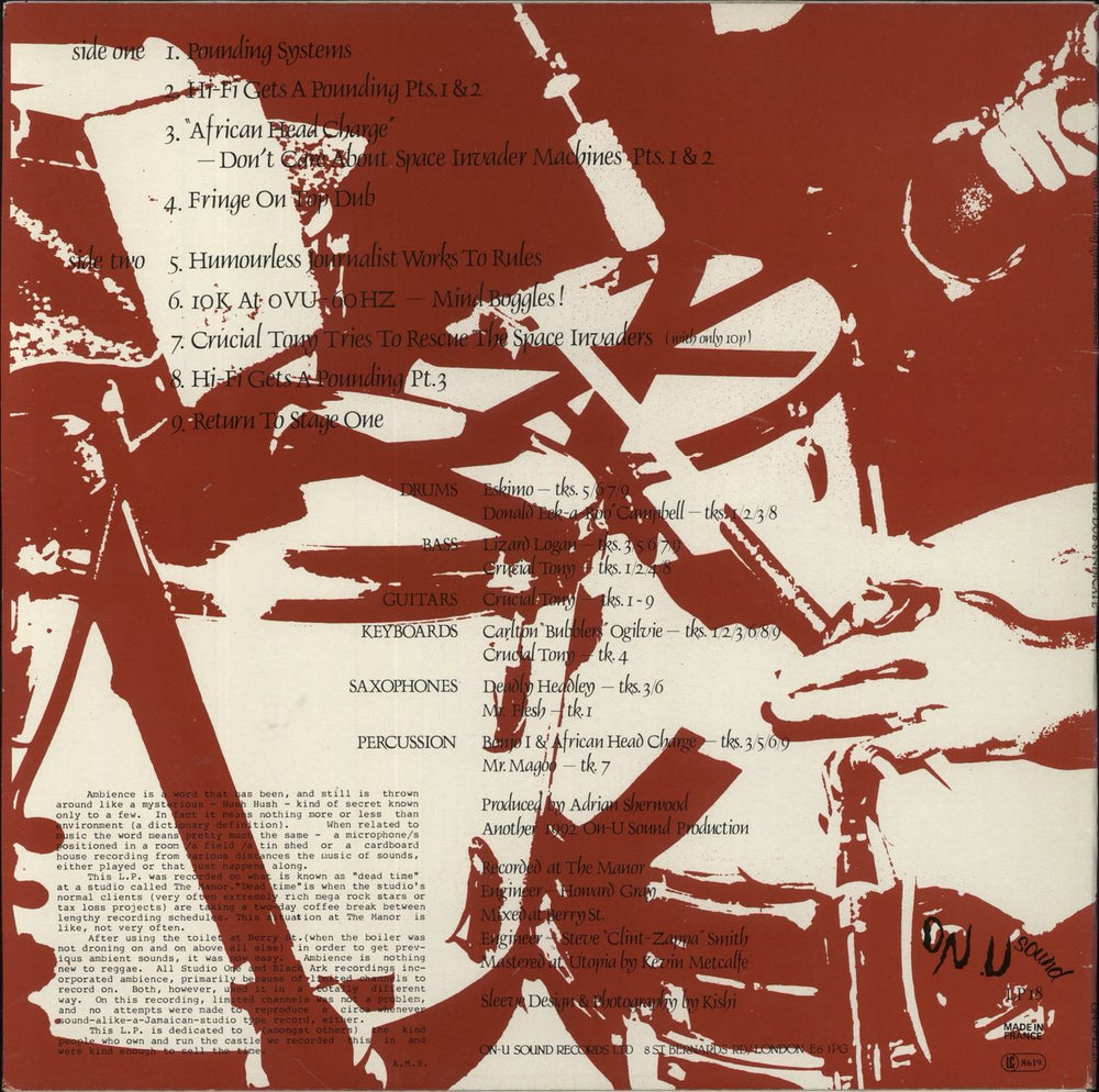 Dub Syndicate Pounding System [Ambience In Dub] UK vinyl LP album (LP record)