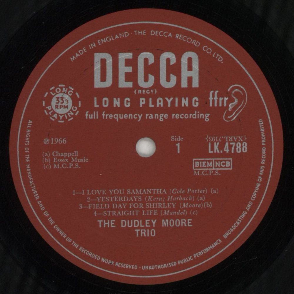 Dudley Moore Genuine Dud UK vinyl LP album (LP record) DLELPGE851956