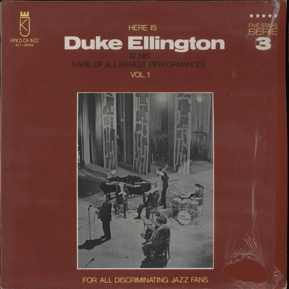 Duke Ellington Here Is Duke Ellington At His Rare Of All Rarest Performances Volume 1 & 2 Italian 2-LP vinyl record set (Double LP Album) KLJ-20003/20034