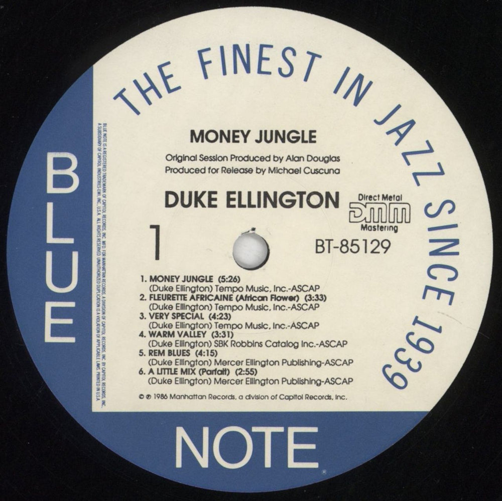 Duke Ellington Money Jungle US vinyl LP album (LP record) DA3LPMO468902