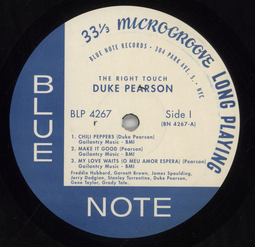 Duke Pearson The Right Touch US vinyl LP album (LP record) DN6LPTH850948