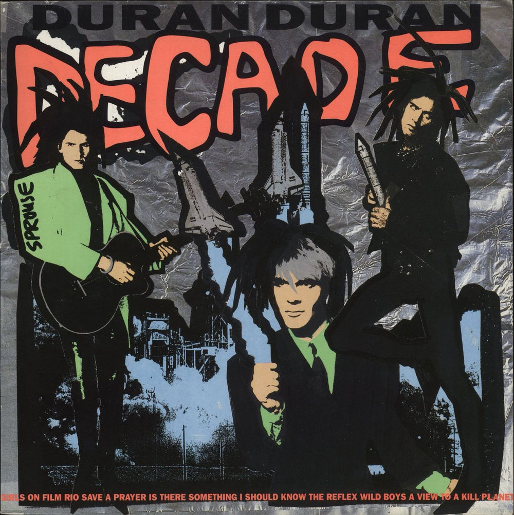Duran Duran Decade - Factory Sample UK Promo vinyl LP album (LP record) DDX10