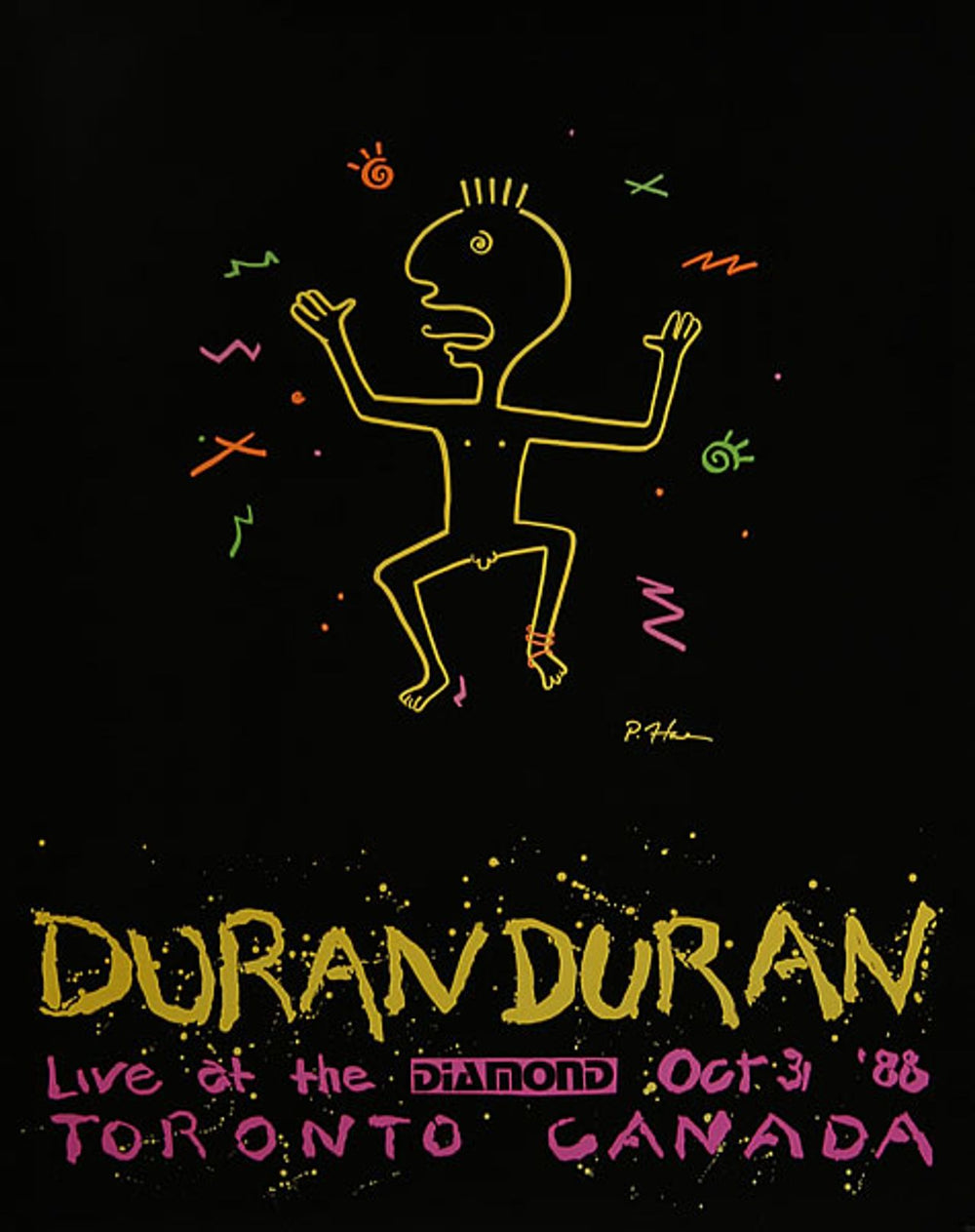 Duran Duran Live At The Diamond Canadian Promo poster PROMO POSTER