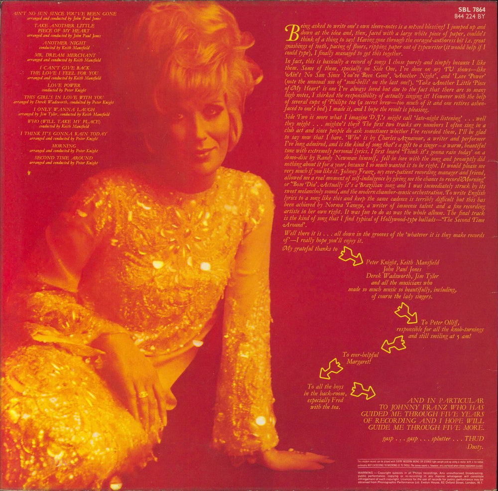 Dusty Springfield Dusty...Definitely - 1st - VG UK vinyl LP album (LP record)