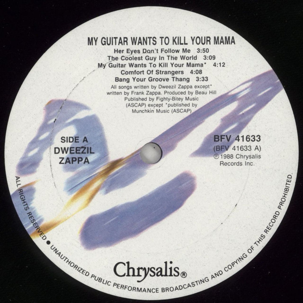 Dweezil Zappa My Guitar Wants To Kill Your Mama... US vinyl LP album (LP record) EEZLPMY866248