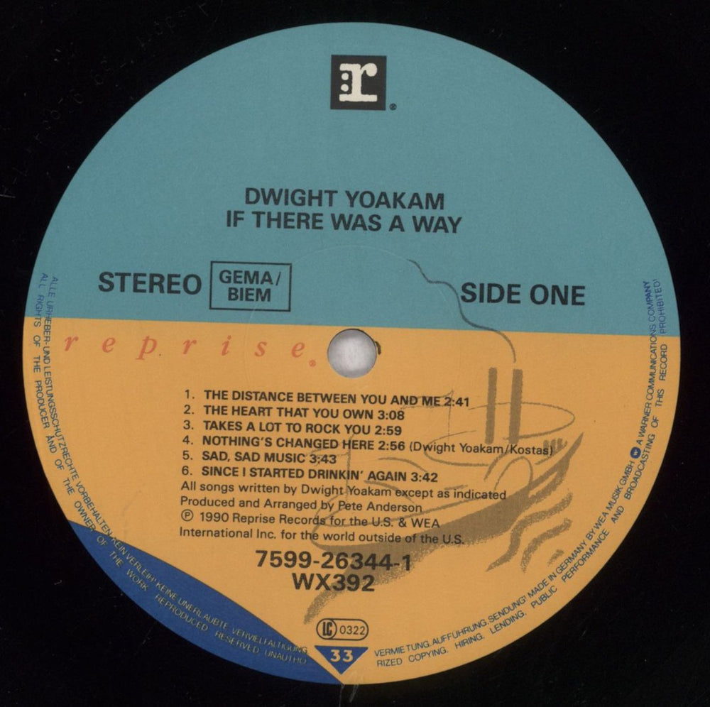 Dwight Yoakam If There Was A Way - Promo Sticker UK Promo vinyl LP album (LP record) YOALPIF838868