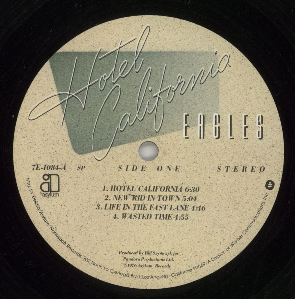 Eagles Hotel California - Open Shrink US vinyl LP album (LP record) EAGLPHO869749
