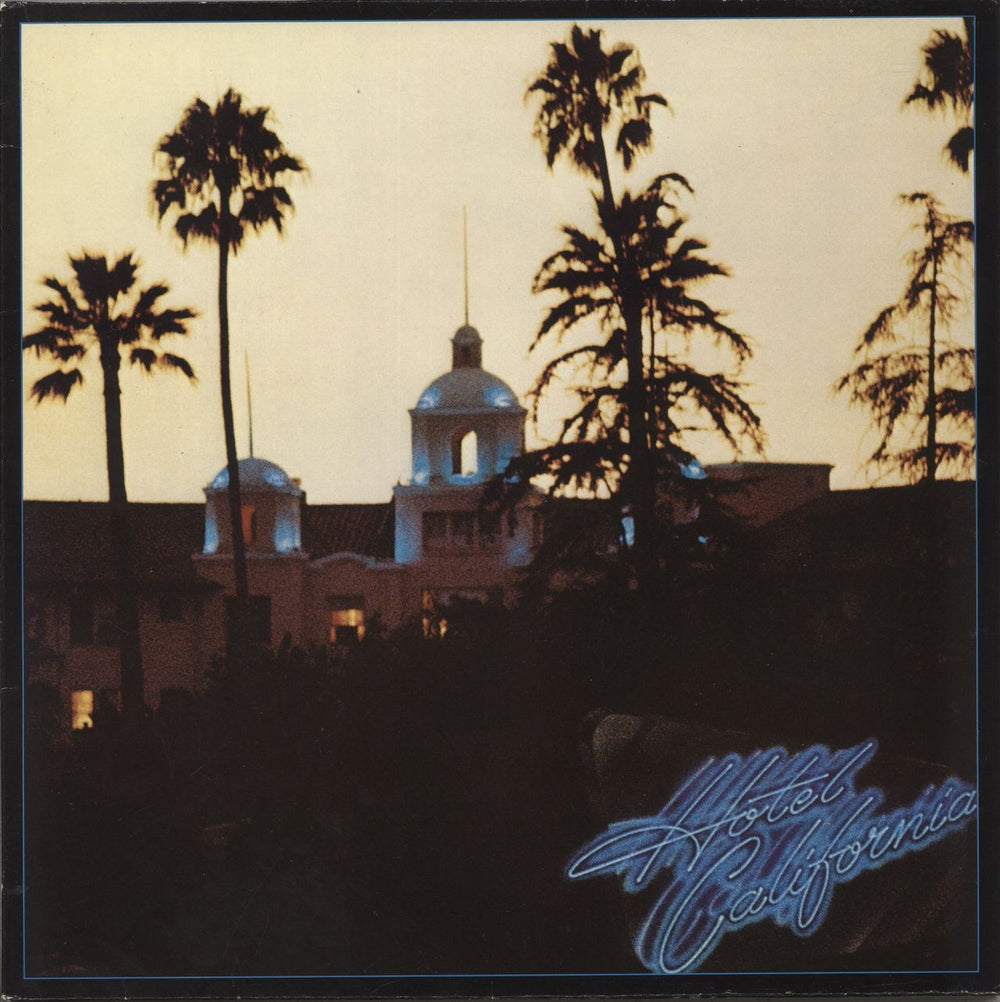Eagles Hotel California - sample sticker German vinyl LP album (LP record) AS53051