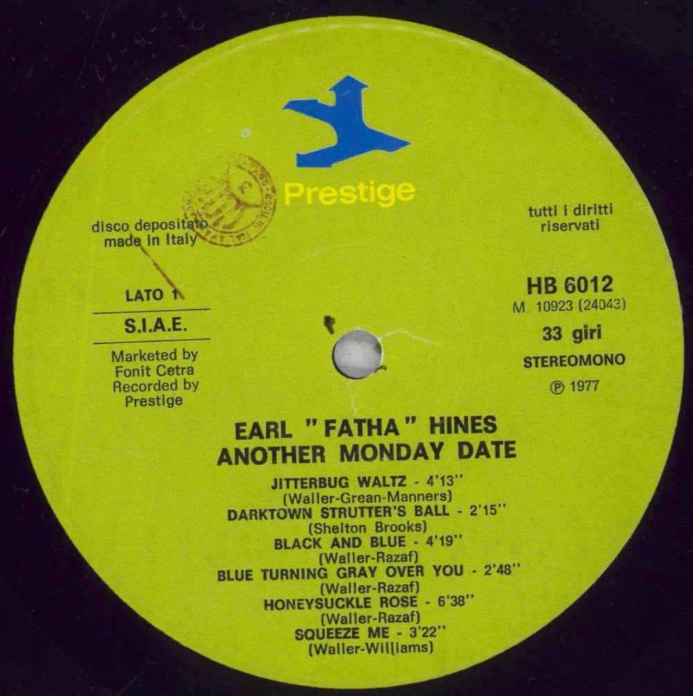 Earl Hines Another Monday Date Italian 2-LP vinyl record set (Double LP Album) ER12LAN847291