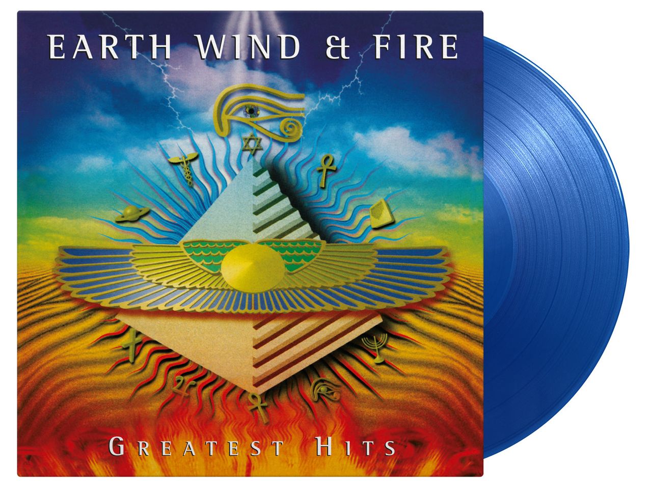 Earth Wind & Fire Greatest Hits - Transparent Blue Vinyl 180 Gram UK 2-LP  vinyl set