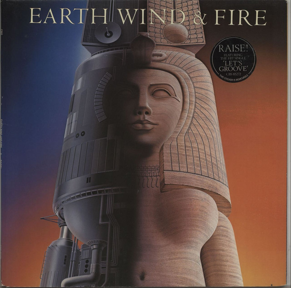 Earth Wind & Fire Raise! - Stickered UK vinyl LP album (LP record) CBS85272