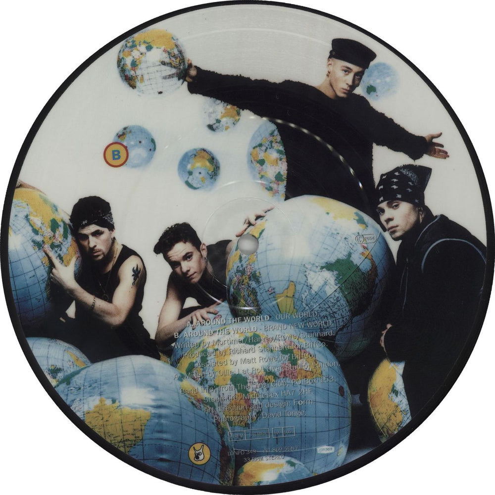 East 17 Around The World UK 7" vinyl picture disc (7 inch picture disc single) E177PAR49240