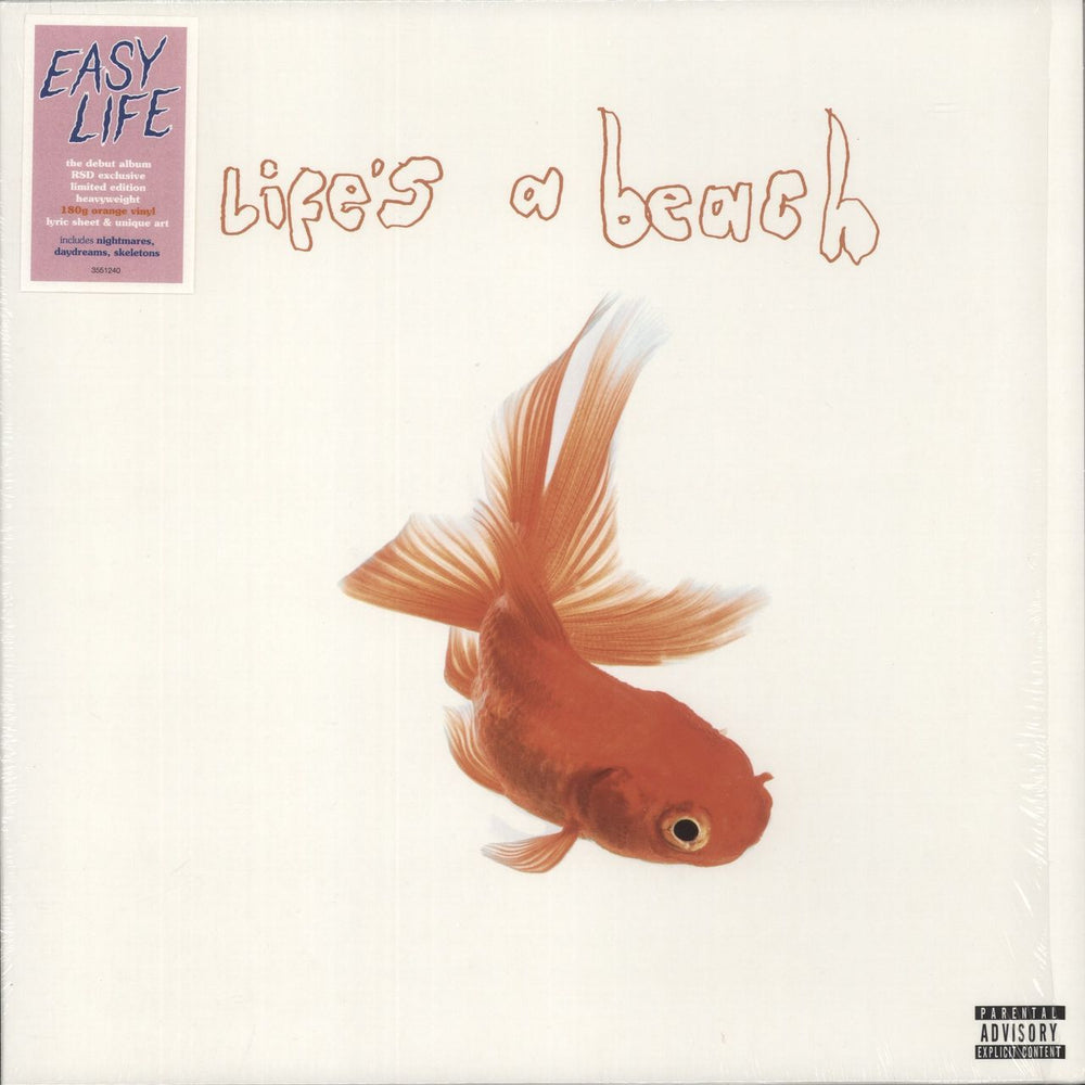 Easy Life Life's A Beach - RSD21 - 180gm Orange Vinyl UK vinyl LP album (LP record) 3551240