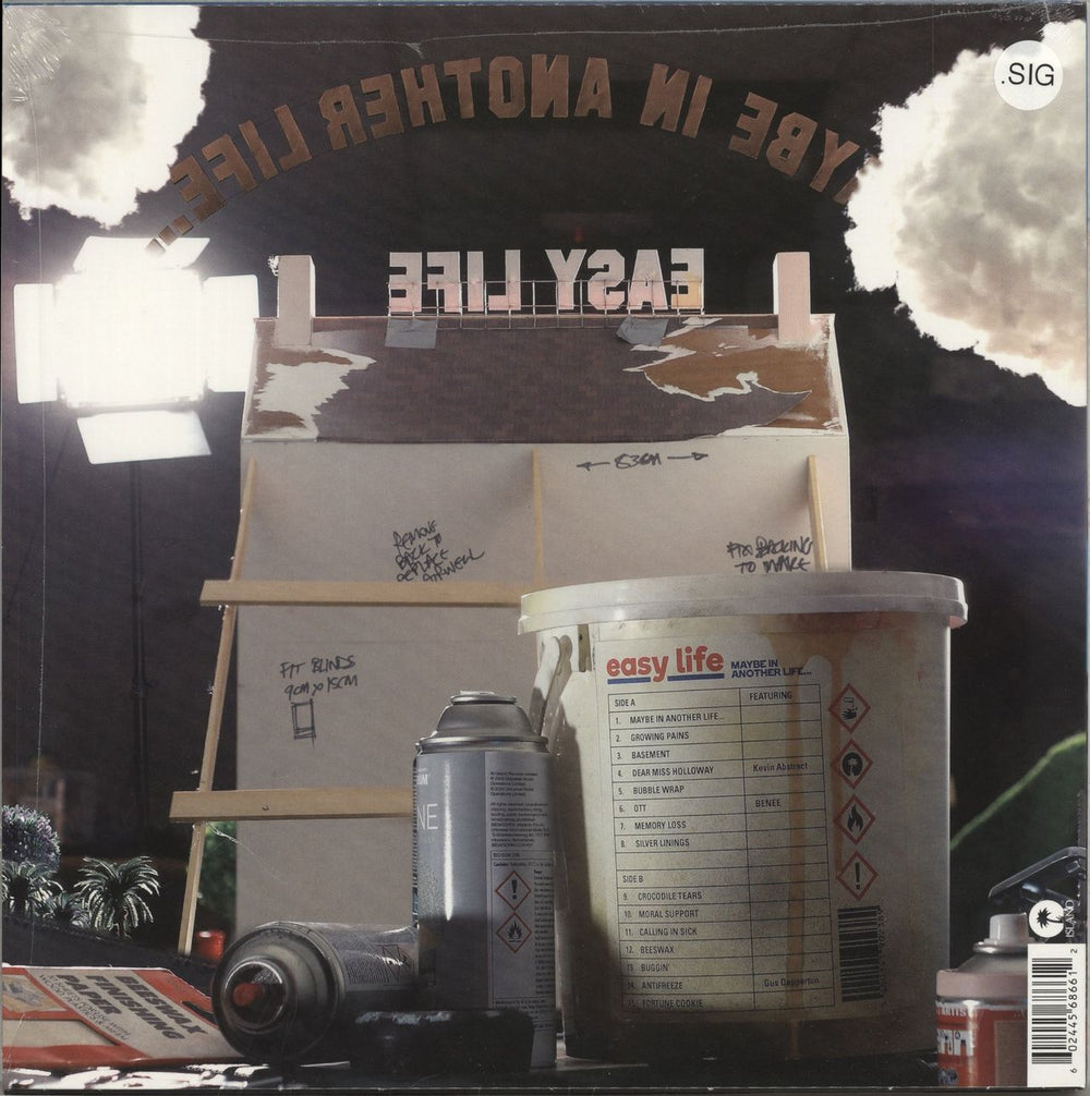 Easy Life Maybe In Another Life… - Bubblegum Pink Vinyl - Autographed UK vinyl LP album (LP record) 602445686612