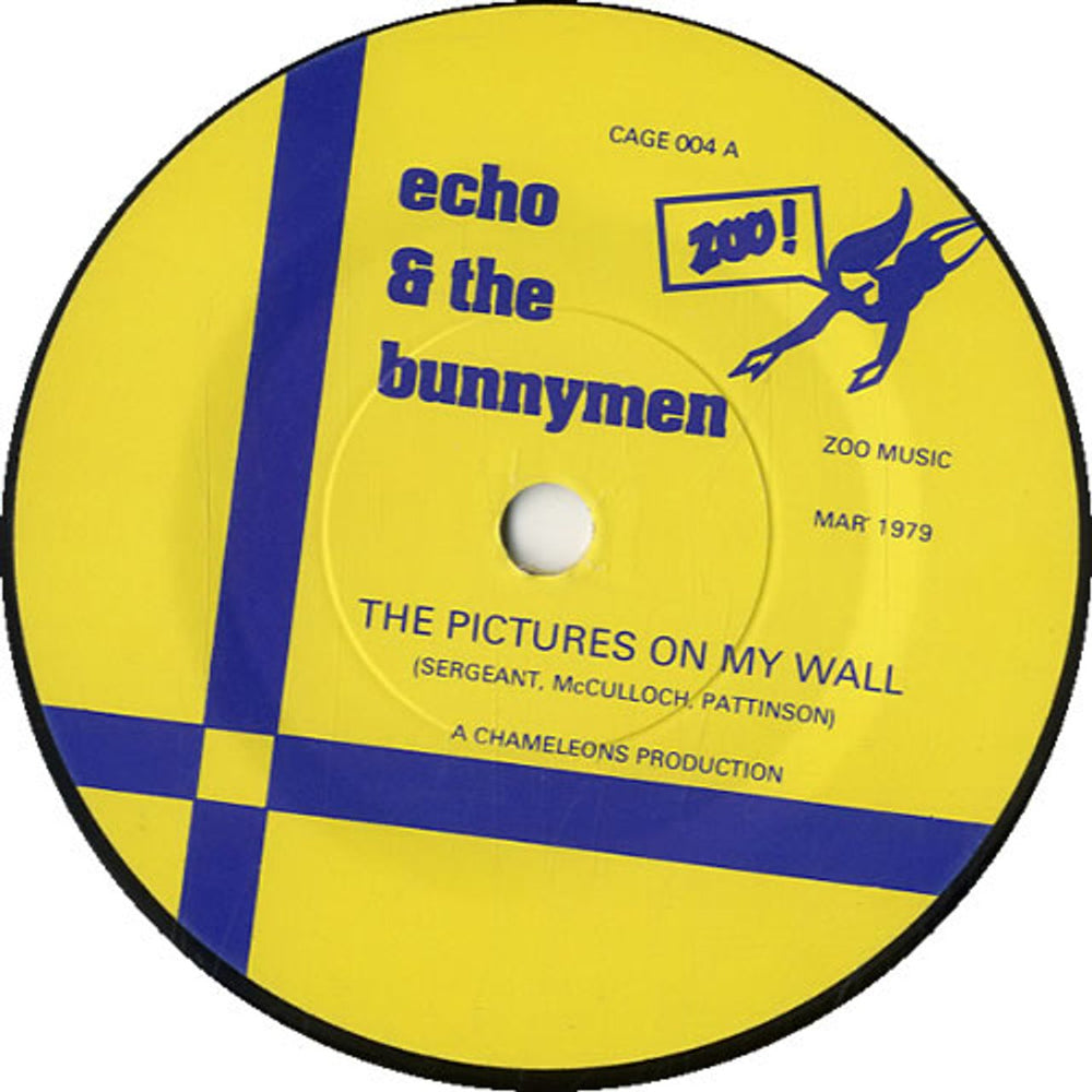 Echo & The Bunnymen The Pictures On My Wall - 3rd UK 7" vinyl single (7 inch record / 45) ECH07TH47281