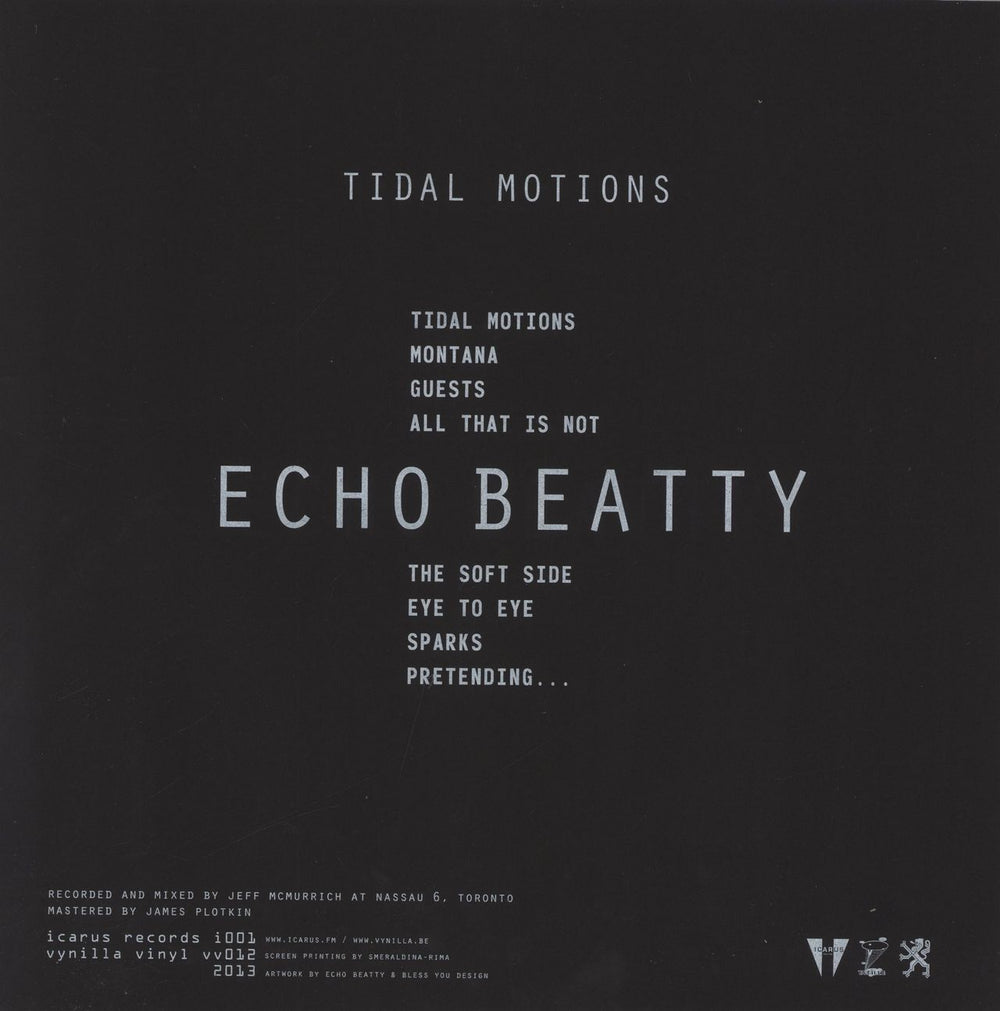 Echo Beatty Tidal Motions Belgian vinyl LP album (LP record)