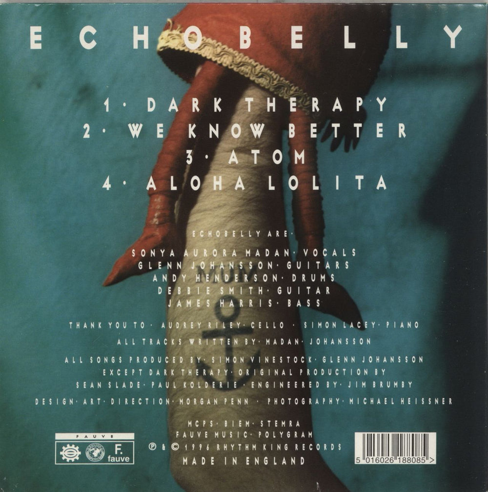 Echobelly Dark Therapy UK 7" vinyl single (7 inch record / 45) 5016026188085
