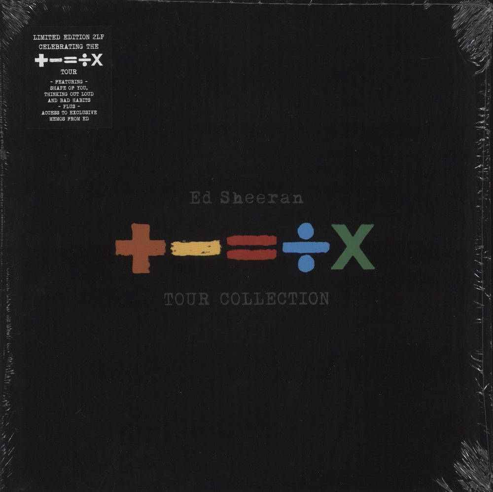 Ed Sheeran +-=÷× (Tour Collection) - Blue Vinyl + Numbered Set List UK 2-LP vinyl record set (Double LP Album) 5054197984921