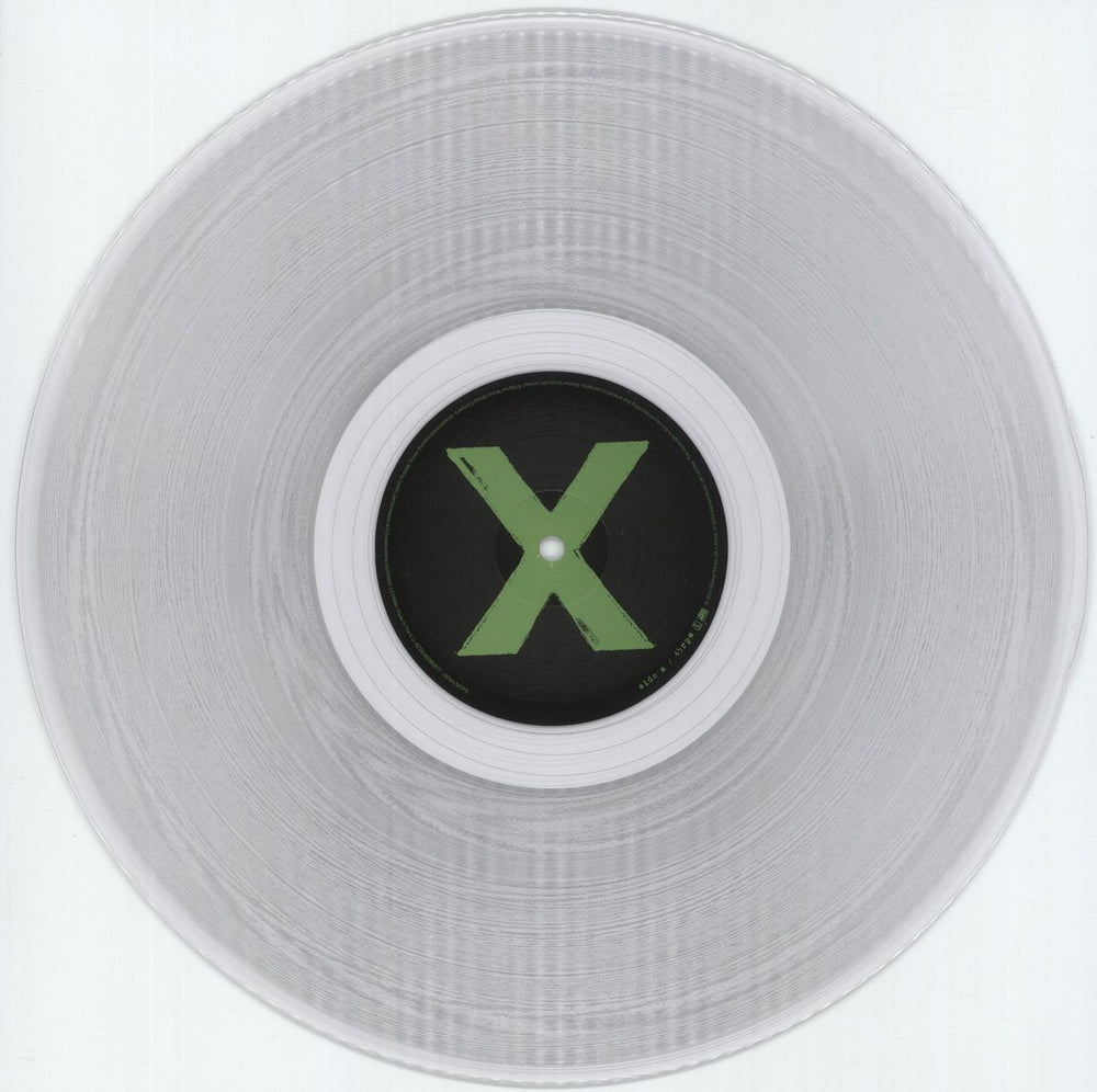 Ed Sheeran X - Crystal Clear Vinyl UK 2-LP vinyl record set (Double LP Album) EJB2LXC872564