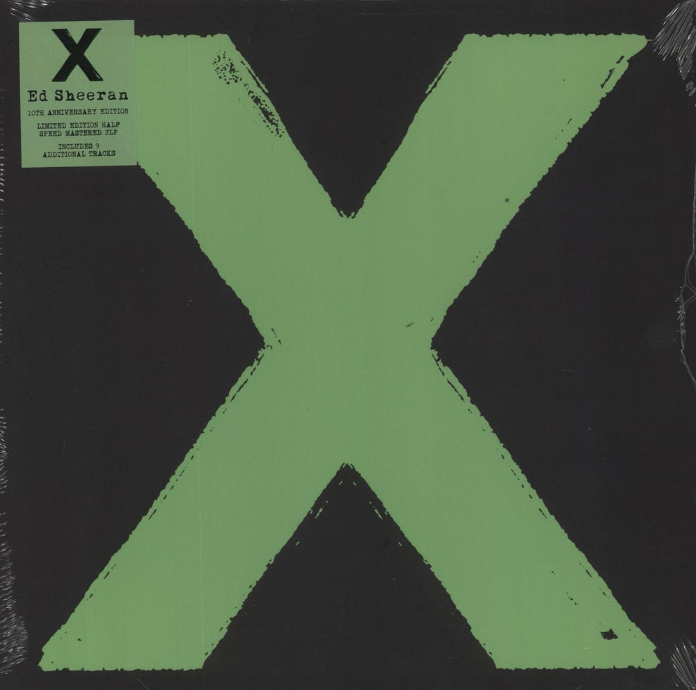Ed Sheeran X - Green Vinyl + Slipmat UK 2-LP vinyl record set (Double LP Album) 5054197995071