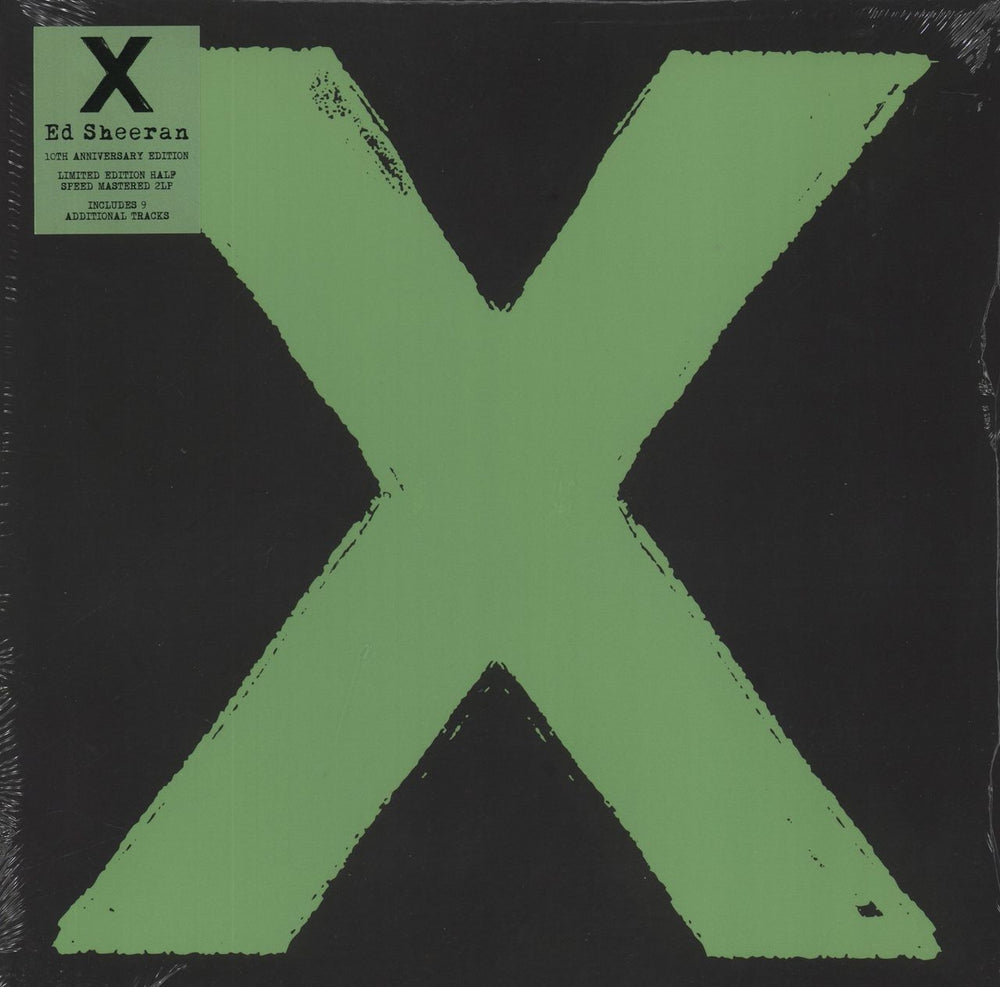 Ed Sheeran X - Green Vinyl - Sealed UK 2-LP vinyl record set (Double LP Album) 5054197995071