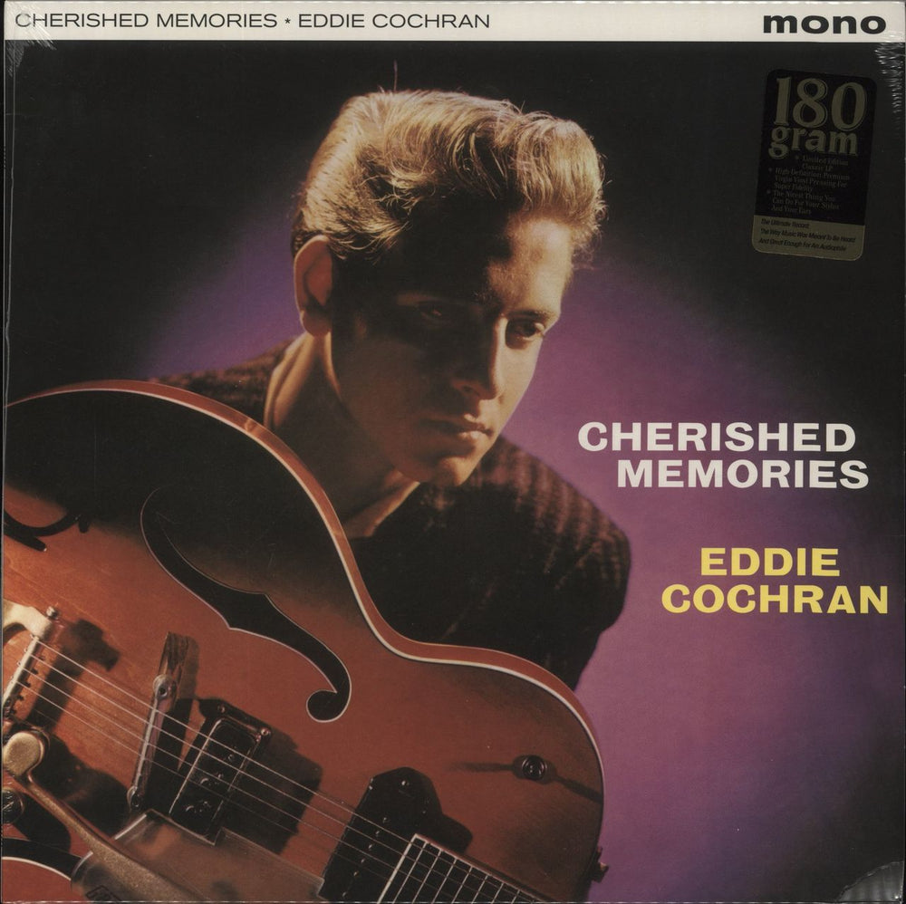 Eddie Cochran Cherished Memories Of Eddie Cochran - 180gm Vinyl UK vinyl LP album (LP record) 9152273