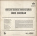 Eddie Cochran The Eddie Cochran Memorial Album UK vinyl LP album (LP record) EDCLPTH716230