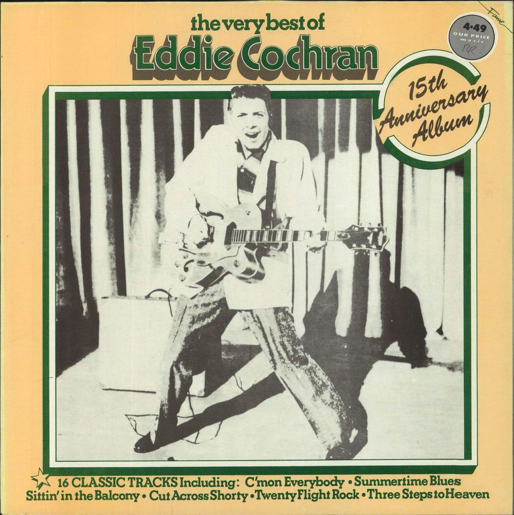 Eddie Cochran The Very Best Of Eddie Cochran UK vinyl LP album (LP record) FA3019