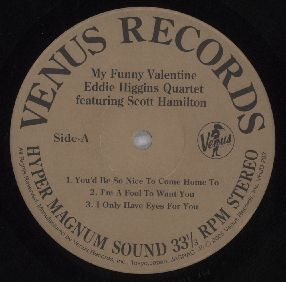 Eddie Higgins My Funny Valentine Japanese vinyl LP album (LP record) E94LPMY844401