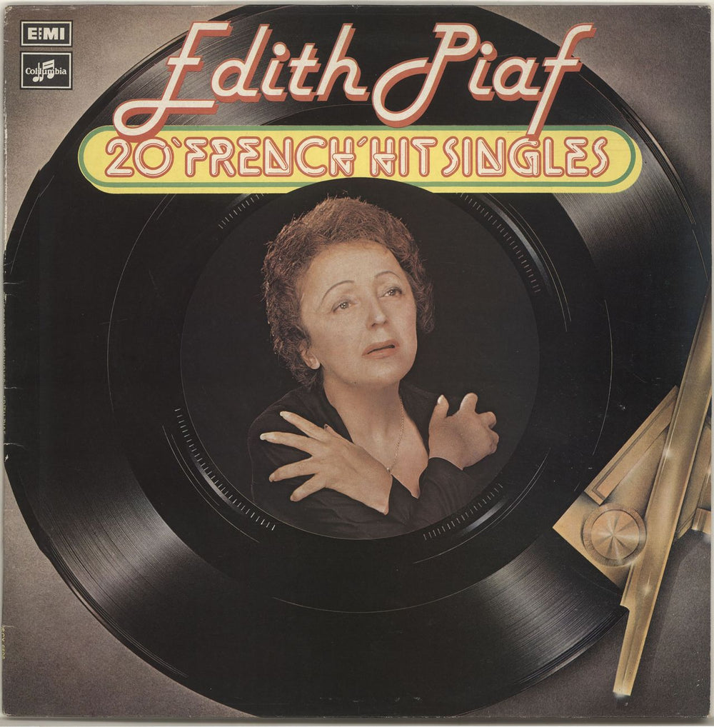 Edith Piaf 20 'French' Hit Singles UK vinyl LP album (LP record) SCX6606