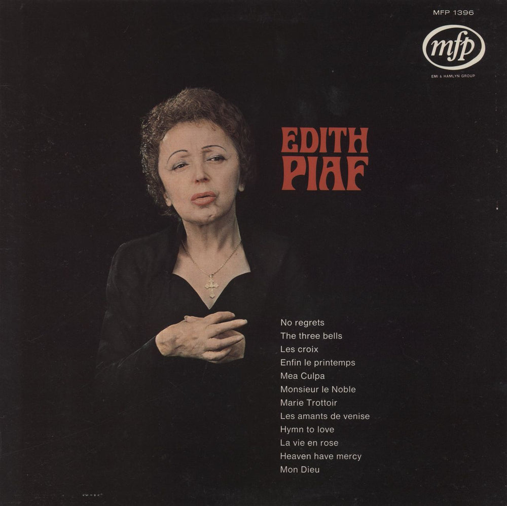 Edith Piaf Edith Piaf UK vinyl LP album (LP record) MFP1396