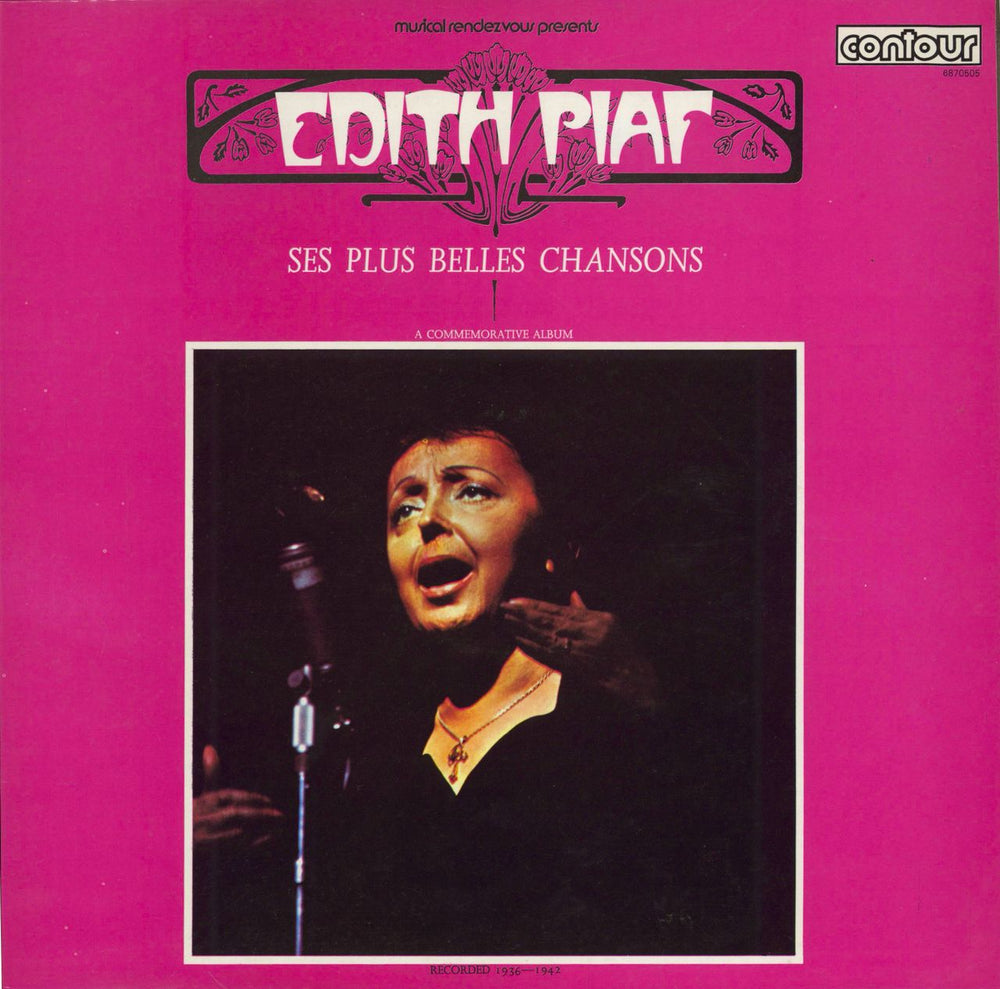 Edith Piaf Ses Plus Belles Chansons UK vinyl LP album (LP record) 6870505