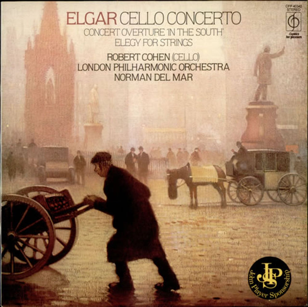 Edward Elgar Cello Concerto, Overture 'In the South' & Elegy for Strings UK vinyl LP album (LP record) CFP40342