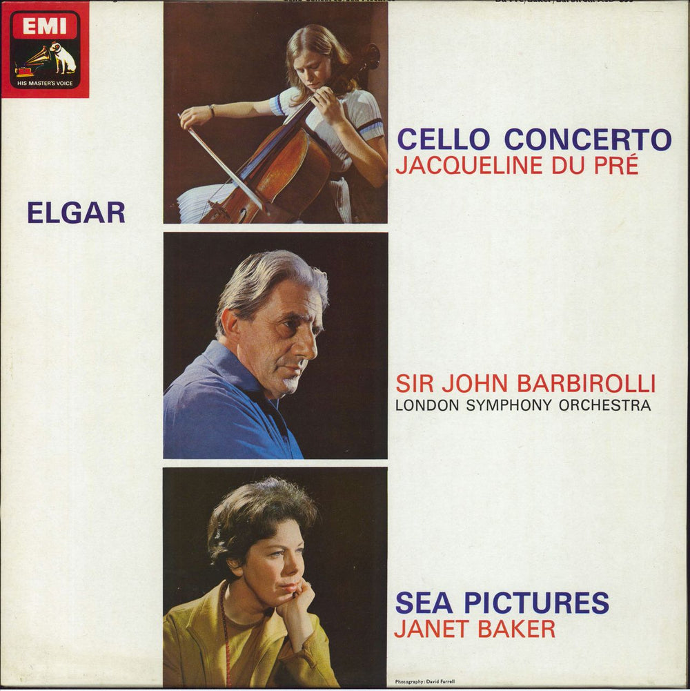 Edward Elgar Cello Concerto / Sea Pictures - 4th UK vinyl LP album (LP record) ASD655