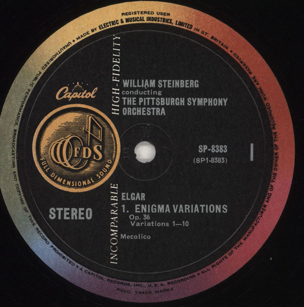 Edward Elgar Enigma Variations - 1st UK vinyl LP album (LP record) EFDLPEN708874