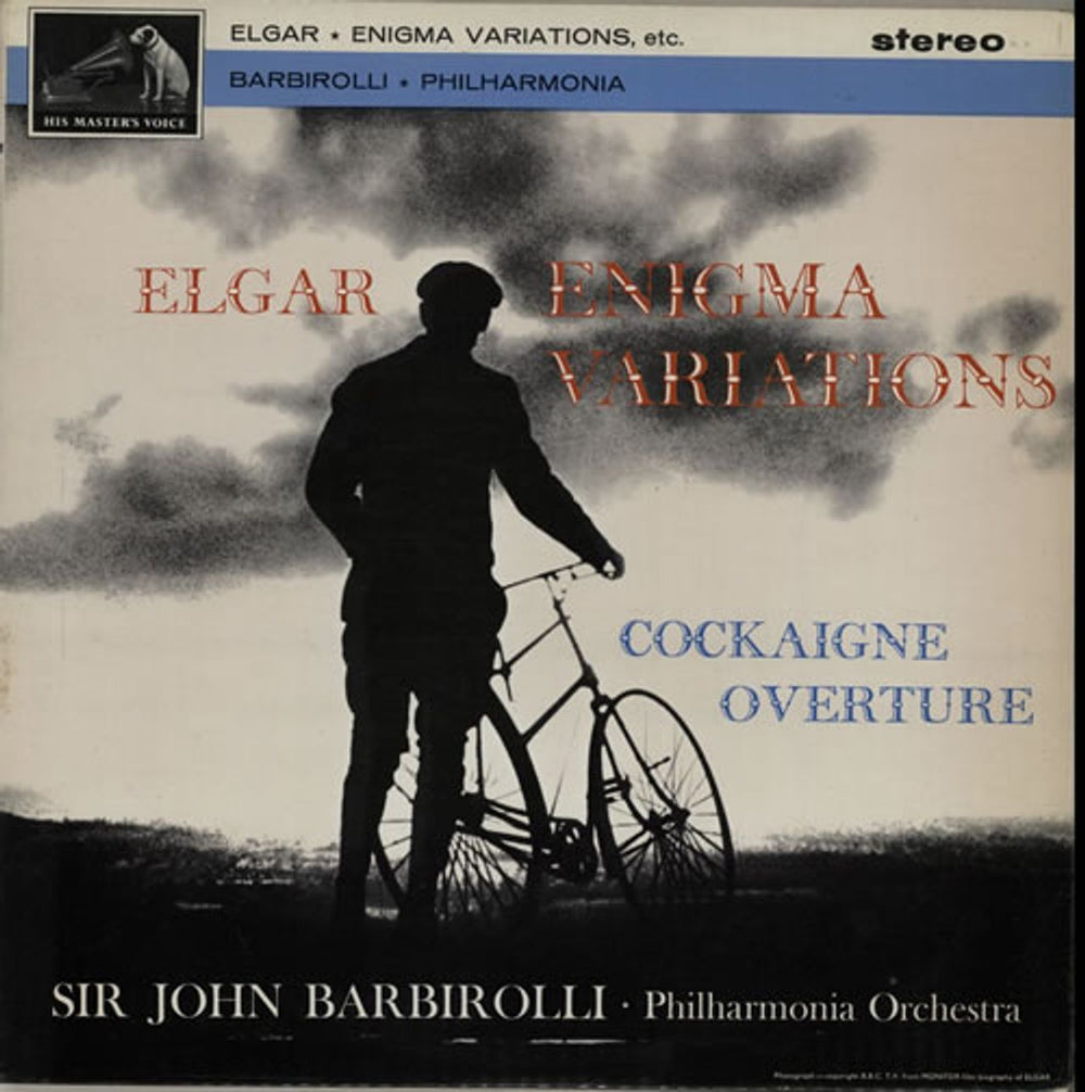 Edward Elgar 'Enigma' Variations / Overture 'Cockaigne' - 2nd UK vinyl LP album (LP record) ASD548