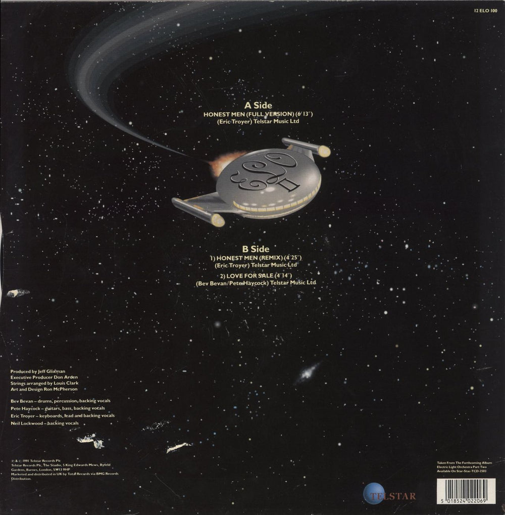 Electric Light Orchestra Honest Men (Full Version) UK 12" vinyl single (12 inch record / Maxi-single) 5018524022069