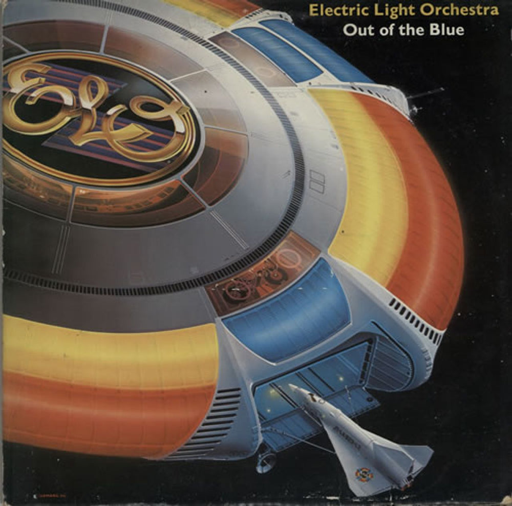 Electric Light Orchestra Out Of The Blue + Poster UK 2-LP vinyl record set (Double LP Album) JETDP400