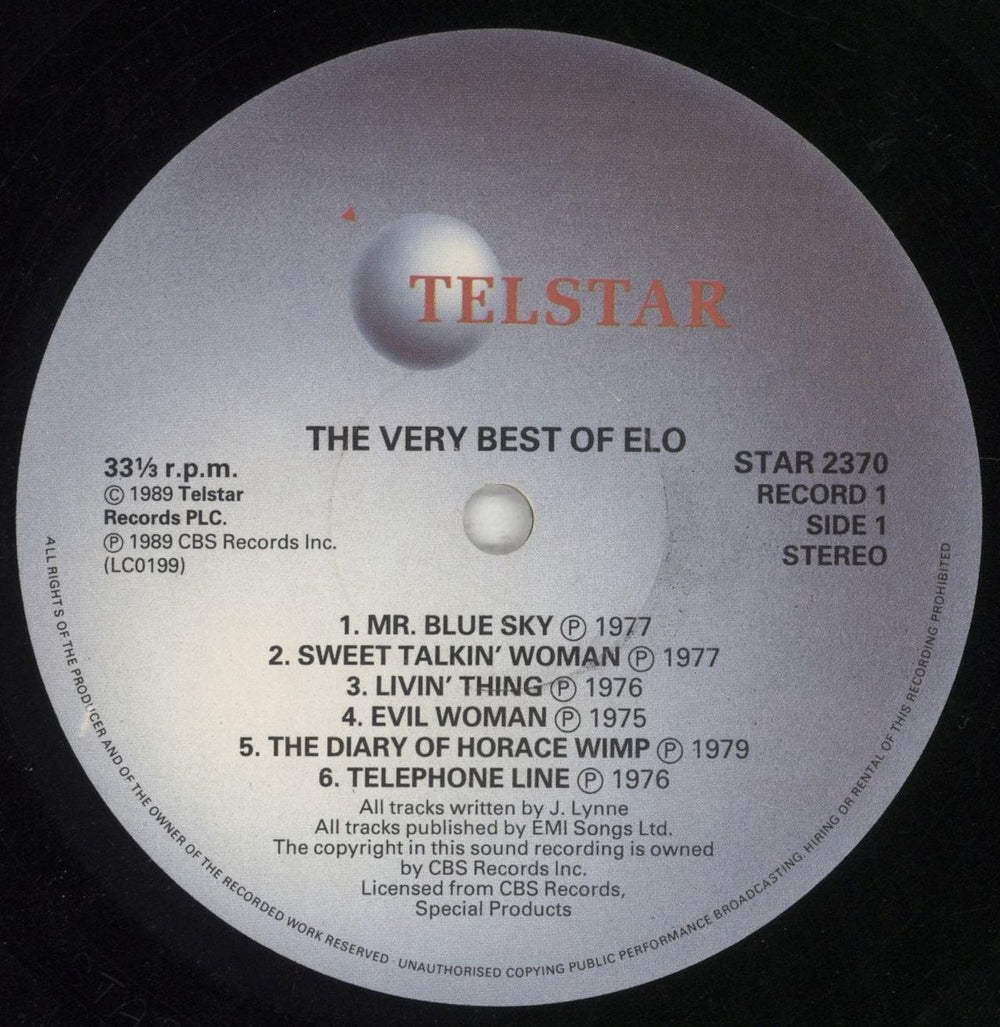 Electric Light Orchestra The Very Best Of The Electric Light Orchestra UK 2-LP vinyl record set (Double LP Album) ELO2LTH666802