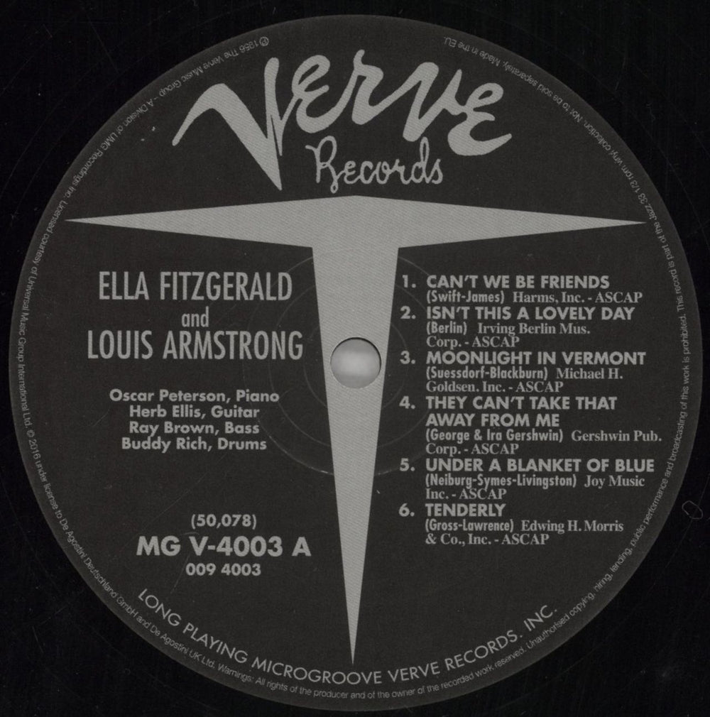 Ella Fitzgerald & Louis Armstrong Ella And Louis - 180gm UK vinyl LP album (LP record) EOSLPEL861835