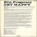 Ella Fitzgerald Get Happy! French vinyl LP album (LP record)