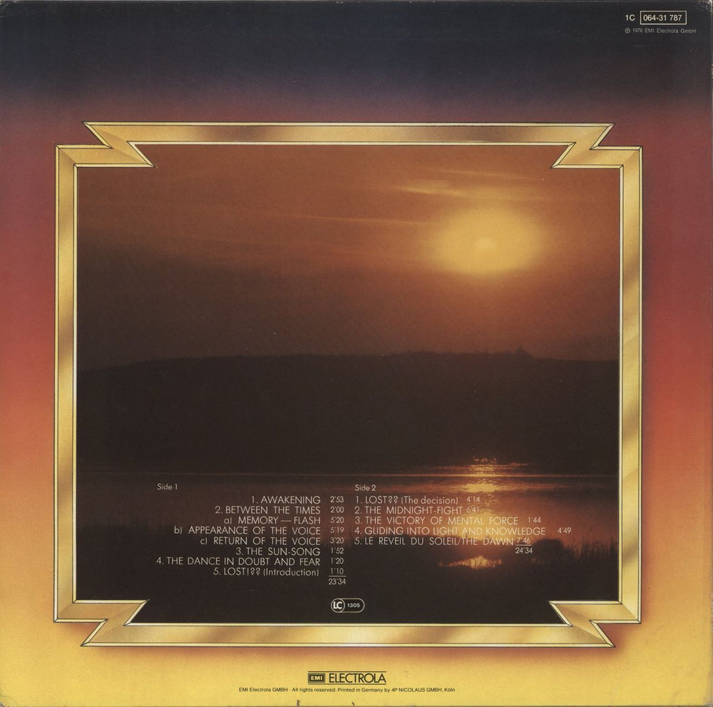 Eloy Dawn German vinyl LP album (LP record)