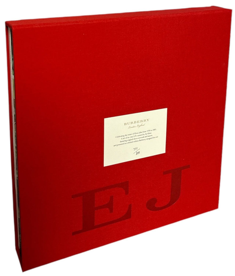 Elton John A Limited Edition Burberry Vinyl Box Set - Numbered 771/800 US Vinyl Box Set JOHVXAL845725