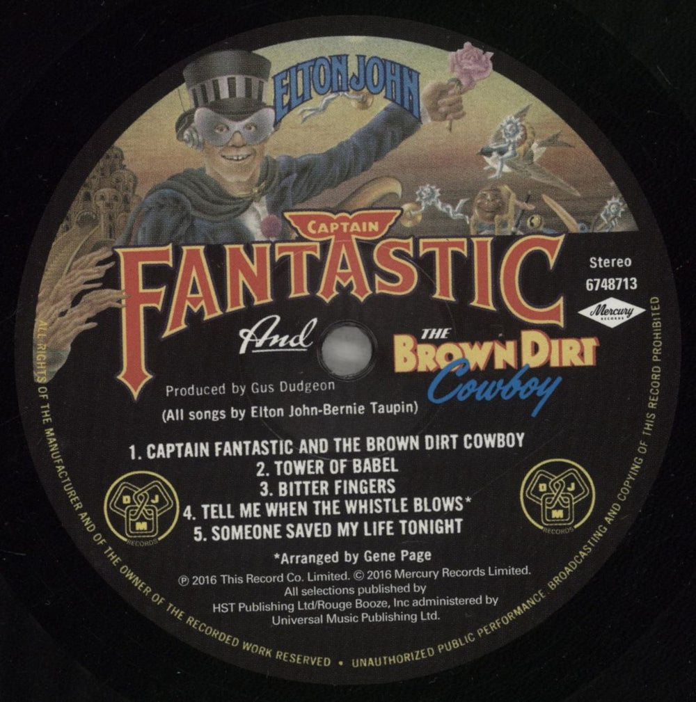 Elton John Captain Fantastic And The Brown Dirt Cowboy - EX UK vinyl LP album (LP record) JOHLPCA879985