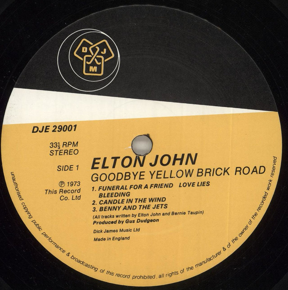 Elton John Goodbye Yellow Brick Road - 3rd UK 2-LP vinyl record set (Double LP Album) JOH2LGO263103